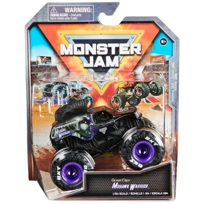Image of Monster Jam, Official Mohawk Warrior Truck, Die Cast Vehicle, 1:64 Scale, Kids Toys for Boys Ages 3 and up