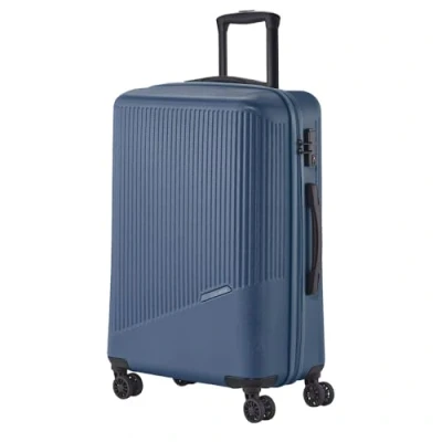 Image of travelite 4 wheel hard shell suitcase medium 65 litres, luggage series BALI: ABS trolley with TSA combination lock, 67 cm