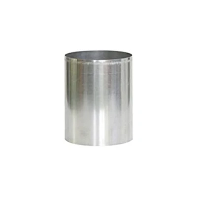 Image of Kamino Flam Chimney pipe (Ø 120 mm / length 150 mm), Wood burning stove pipe, Smoke duct High temperature resistant Durable, stable Silver