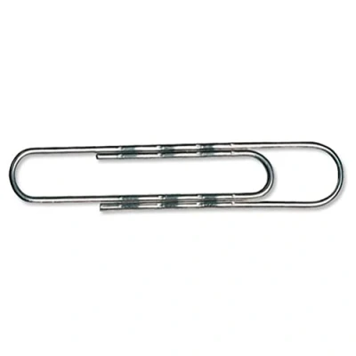 Image of 5 Star Giant Paperclips Wavy Length 76mm [Pack of 100], Silver