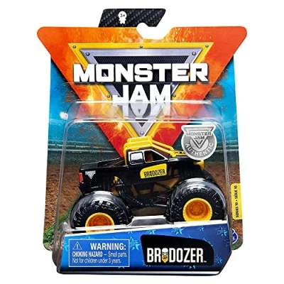 Image of Monster Jam 2020 Spin Master 1:64 Diecast Truck with Wristband: Inverse Trucks Brodozer