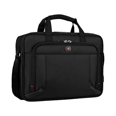 Image of Wenger Prospectus 600649 16 Inch Laptop Briefcase,15 Litre, Black, 33x15x42cm