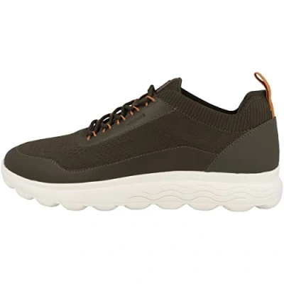 Image of Geox Men&#039;s U Spherica Sneaker, Military, 10 UK