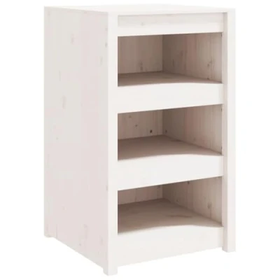 Image of vidaXL Outdoor Kitchen Cabinet in White Solid Pinewood Construction, 55x55x92 cm, Spacious Storage for Supplies