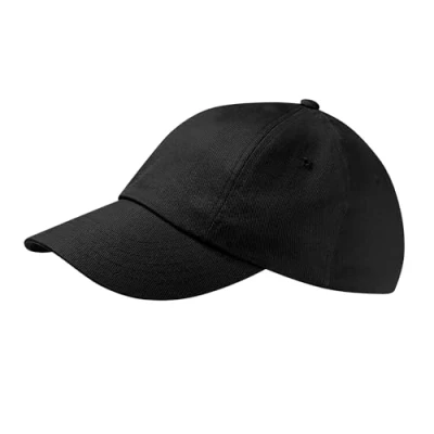 Image of Beechfield B58 Low Profile Heavy Cotton Drill Cap Black