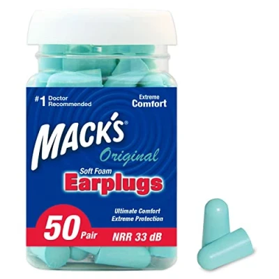 Image of Mack&#039;s Ear Care Original Soft Foam Earplugs Pack of 50 Pairs