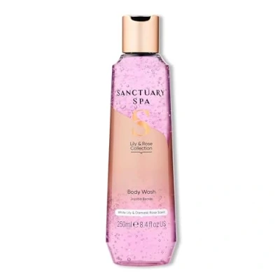 Image of Sanctuary Spa Lily and Rose Shower Gel, Body Wash, Vegan Cruelty Free, 250ml