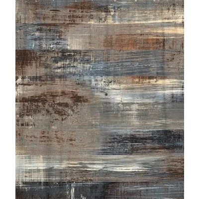 Image of Shower Curtain Brown Abstract Marble Beige Architecture Black Wood Retro Stone Polyester Fabric Waterproof Bath Curtains Set with Hooks for Bathroom 72 X Inch