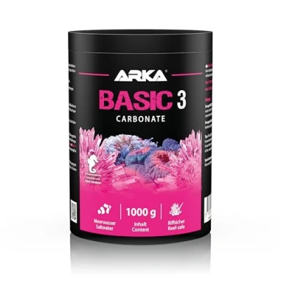 Image of MICROBE LIFT® Basic 3 carbonate additive based on sodium hydrogen for every marine aquarium. Promotes healthy growth of corals and adjusts hardness. Contents: 1000g