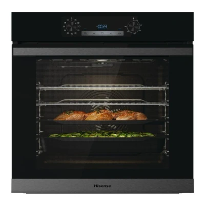 Image of Hisense BSA63222ABUK 77L Built in Electric Single Oven Jet black A Rated, 59.5 x 56.4 cm (L W H)