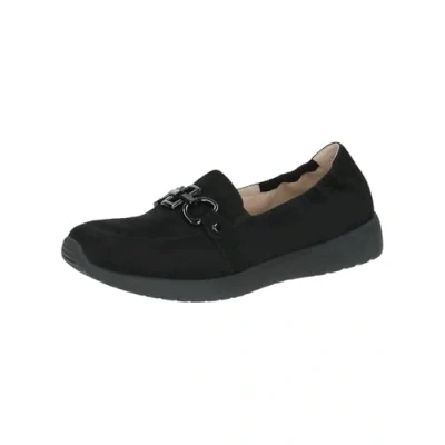 Image of CAPRICE Women&#039;s Slipper 9 24708 42 Loafer, Black (Black Suede), 6 UK