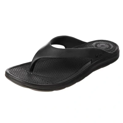 Image of Totes Everywear Women&#039;s Ara Thong Flip Flop, Black, 6 UK