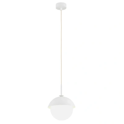 Image of Cappello Globe Pendant Ceiling Light Opal Matt, Cream White