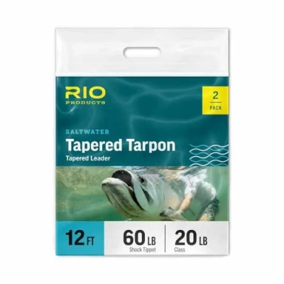 Image of RIO Tapered Tarpon Fc Shock Leader 12Ft 2Pk 30/60 Lb