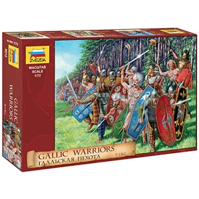 Image of Zvezda 500788012 Gallic Infantry (WA) Plastic model making 1:72 Assembly Kit for Beginners Detailed, Multicoloured