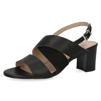 Image of CAPRICE Women&#039; 9 28309 42 Heeled Sandal, Black (Black Comb), 7 UK