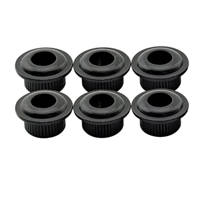 Image of Musiclily Pro 6mm to 10mm Vintage Modern Sized Guitar Tuner Conversion Bushings Tuning Pegs Adapter Ferrules, Black (Set of 6)