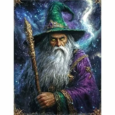 Image of Witchcraft Wizard Rice Paper, 8 x 10.5 inch (6pc) Mulberry Paper for Decoupage Scrapbooking Cards Crafts by Craft Kreatively