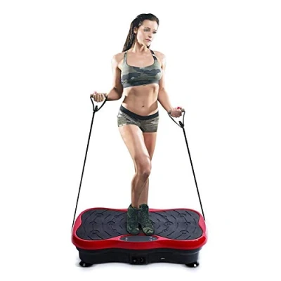 Image of WSHA Vibration Plate Exercise Machine 200KG/440lbs Fitness Slim Platform with LCD Screen + Bluetooth Remote, for Body Shaper