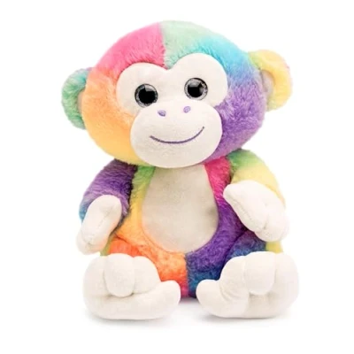 Image of Mousehouse Gifts, Adorable Well Made Rainbow Teddy, Stuffed Animal Soft Toy (Monkey)