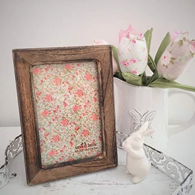 Image of Sass &amp; Belle Dark Brown Wood Photo Frame