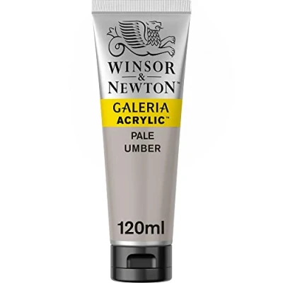 Image of Winsor &amp; Newton 120ml Galeria Acrylic Paint Pale Umber