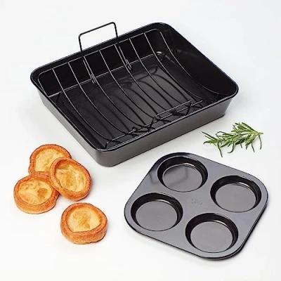 Image of Tala Performance Non Stick Eclipse Extra Large Roaster with Rack and Yorkshire Tin