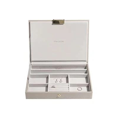 Image of Stackers Taupe Classic Medium Jewellery Box Lid
