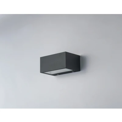 Image of TWIN LED 2 Light Up Down Anthracite, IP54 900lm 4000K 14x8.9x6.5cm