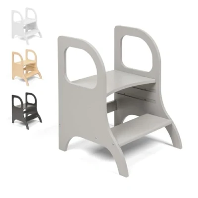 Image of Ette Tete MIIMO Adjustable Height Toodler Step stool Potty training toilet (Grey)