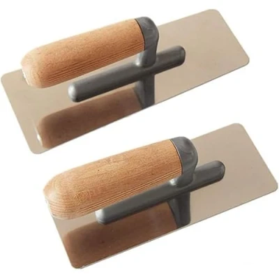 Image of 2pcs Plastering Trowel/Flexible Midget Trowel/Stainless Steel Tools/Bricklayer Manual Trowel for Building