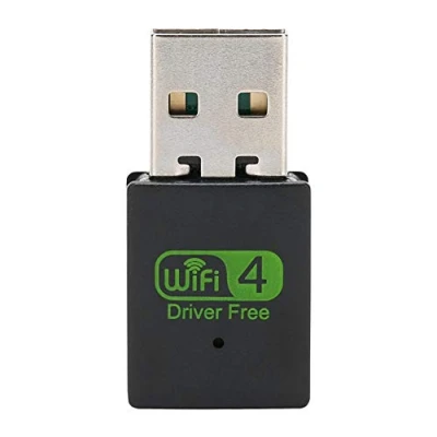 Image of USB WiFi Adapter, Wireless Network Adapter for Desktop, Dongle Compatible with WPA WPA2 WEP 802.1X WMM Win XP Vista 7, 8, 8.1, 10