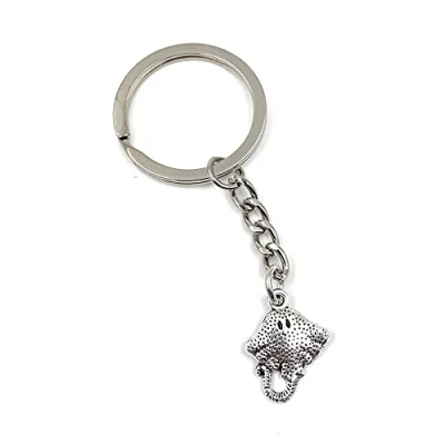 Image of Onlineworld2013 Key Ring Skate Stingray Marine Animal Silver Metal Pendant Charm