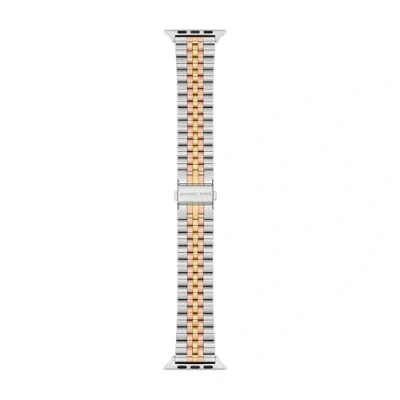 Image of Michael Kors Women&#039;s Watchband Bands For Apple Watch 22 MM Multicolour Stainless steel, MKS8065E