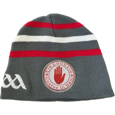 Image of TYRONE Official GAA Ireland County Home Style Beanie hat very rare limited Stock …