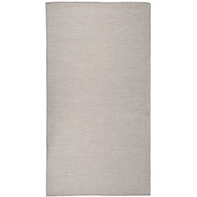 Image of vidaXL Outdoor Flatweave Rug 80x150 cm Taupe