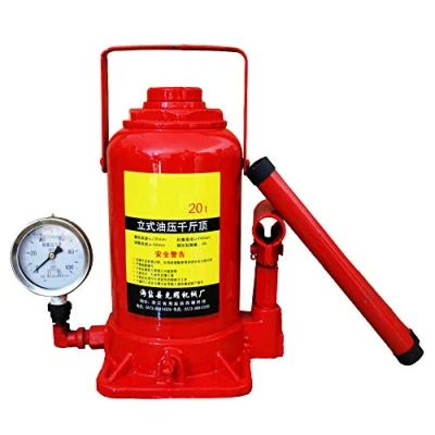Image of 5 / 20tonne Hydraulic Bottle Jack Lifting Ram, Car Van Boat Truck Caravan, Jack, with Pressure Gauge,20T