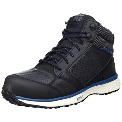 Image of Timberland PRO Men&#039;s Reaxion NT FP S3 Fire and Safety Shoe, Black Morrocan Blue, 8 UK