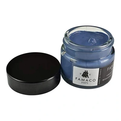 Image of Famaco Lavendar Leather Re touch Dye Renovation Cream for leather, shoes, boots, sneakers and trainers