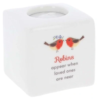 Image of Shudehill Giftware Robins Appear Tealight Holder 343150