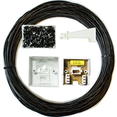 Image of Loops 15M BT Extension Outdoor/External Cable/Lead Kit Telephone Line Phone Broadband