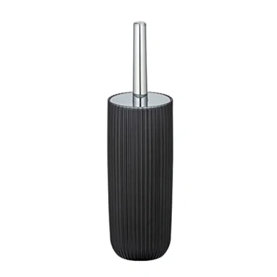 Image of WENKO Agropoli Toilet Brush Holder Grey, Gray, 36.5 x 10 cm