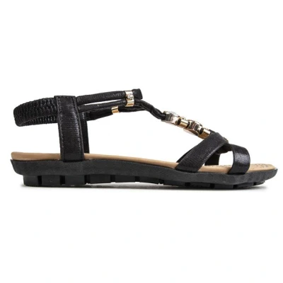 Image of Lotus Womens Bettina Sandals Black Size UK 4