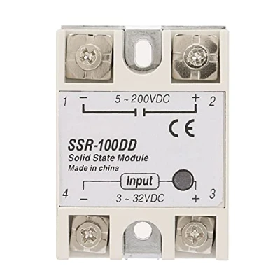 Image of Keenso SSR 100DD 3 32VDC to 24 380VAC 100A Output Current DC Control Solid State relay Module For Industrial Automation Process