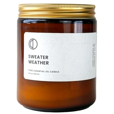 Image of OCTŌ Sweater Weather Pine + Ylang Scented Candle. Made with Essential Oils and Soy Wax. 250ml