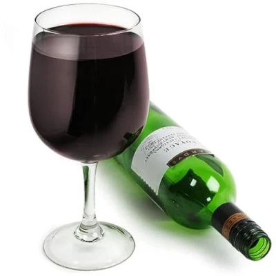 Image of Giant Wine Glass Bottle In a Gift Boxed Holds of 750ml / 75cl bar@drinkstuff XXL