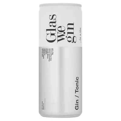 Image of Glaswegin Premium London Dry Gin Ready To Drink Cans Case of 12x250ml