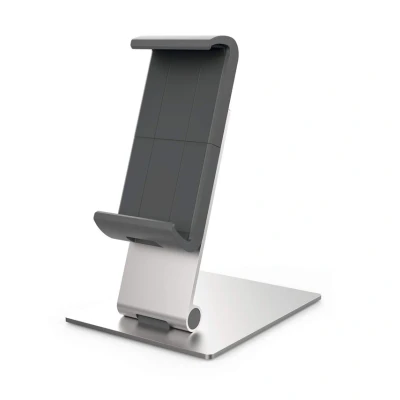 Image of Durable Aluminium Foldable Tablet Stand XL Universal Mount for Tablets with Cases 7 13&quot; iPad, Surface, Samsung &amp; More 360 Rotatable Kitchen and Desk Holder