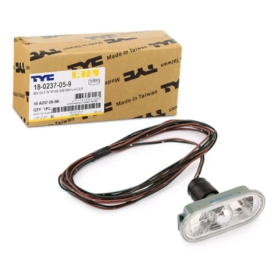 Image of 1J0949117 Turn Signal TYC 18 0237 05 9 both sides with bulb holder VOLKSWAGEN: Caddy 3, Polo IV Hatchback, up! SEAT: Ibiza Arosa