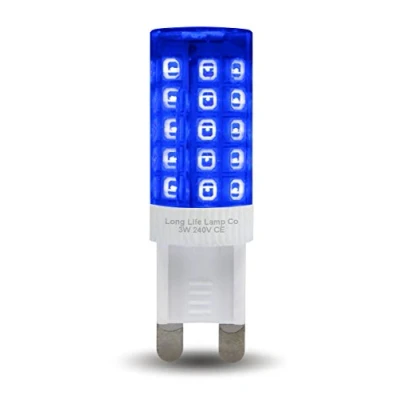 Image of Long Life Lamp Company 3w LED G9 Light Bulb Blue 240v